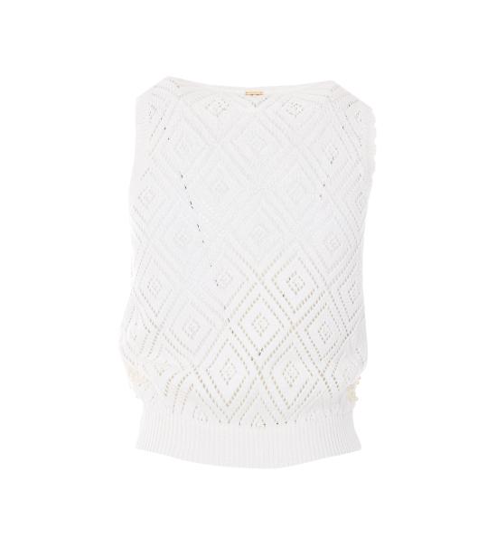 26SS 트윈셋 긴팔 티셔츠 261TP3202 00059 White - TWINSET