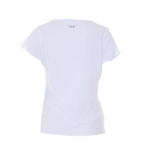 26SS 자딕앤볼테르 반팔 티셔츠 JWTN00447 101 White - ZADIG & VOLTAIRE