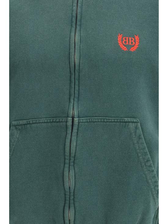 26SS 발렌시아가 후드 티셔츠 803264TSVC6 3044 GREEN - BALENCIAGA