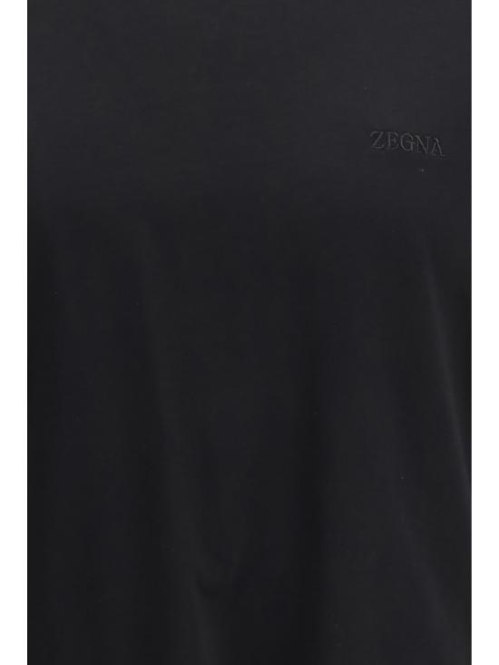26SS 에르메네질도제냐 반팔 티셔츠 UH360A3H765K09 001 BLACK - ERMENEGILDO ZEGNA