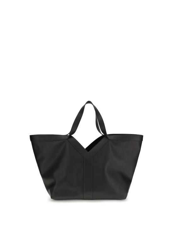 26SS 생로랑 그레인드 레더 Y 토트백 817602AAEB3 1000 BLACK
