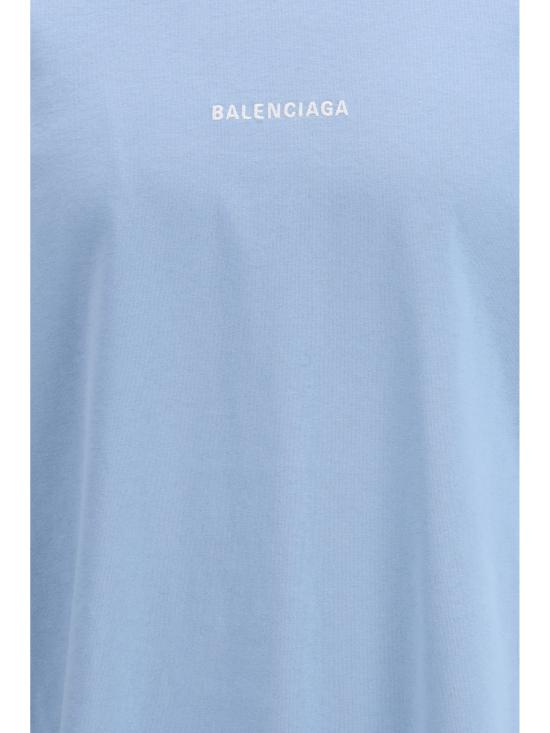 26SS 발렌시아가 반팔 티셔츠 764235TTVJ1 4773 LIGHT BLUE - BALENCIAGA