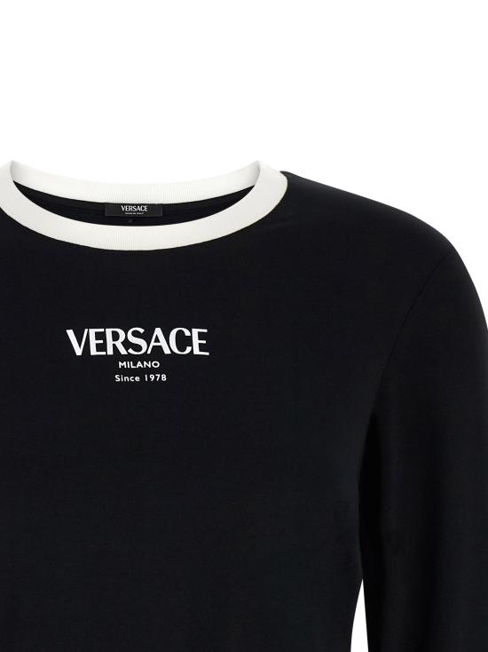26SS 베르사체 긴팔 티셔츠 10228871A166852B020 Black - VERSACE