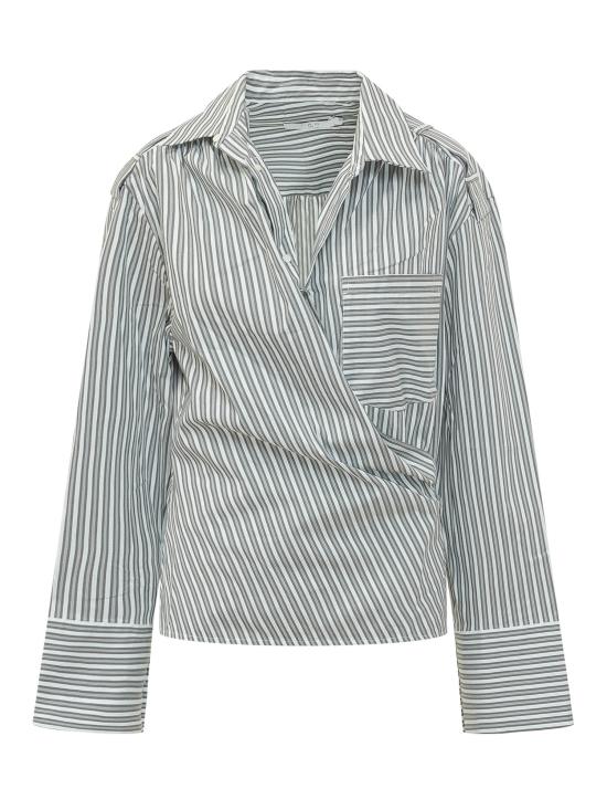 26SS 이로 셔츠 26SWP18LACE MUL5726S OCEAN STRIPES