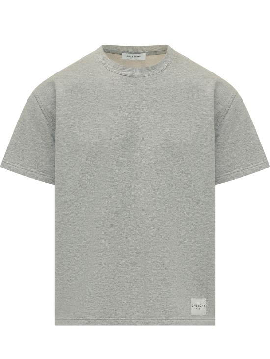 26SS 지방시 반팔 티셔츠 BMJ0PC3YS3 055 LIGHT GREY MELANG