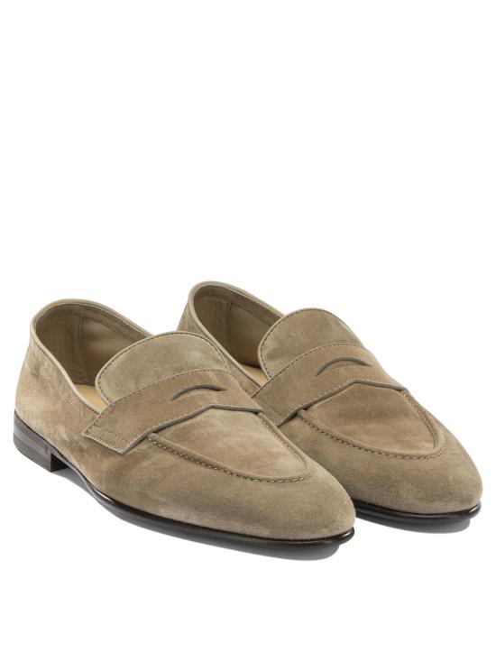 26SS 브루넬로 쿠치넬리 스웨이드 소프트 페니로퍼 MZUCAHG730C2767 Beige - BRUNELLO CUCINELLI