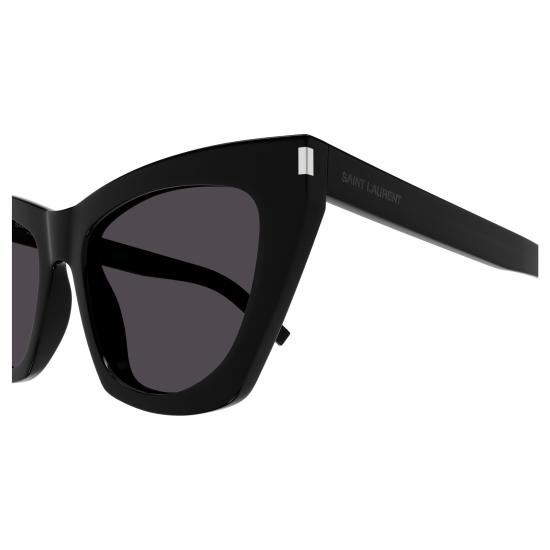 25FW 생로랑 선글라스 SL 214 KATE 001 BLACK BLACK GREY - SAINT LAURENT