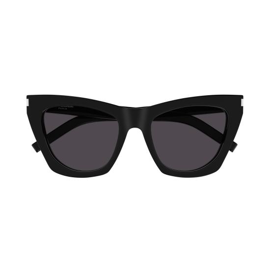 25FW 생로랑 선글라스 SL 214 KATE 001 BLACK BLACK GREY - SAINT LAURENT