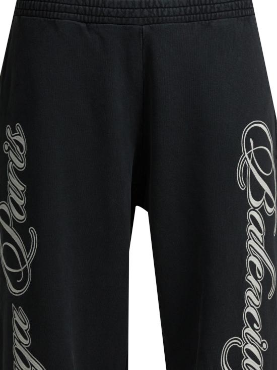 26SS 발렌시아가 커시브 배기 팬츠 846917TTVM86552 Black - BALENCIAGA