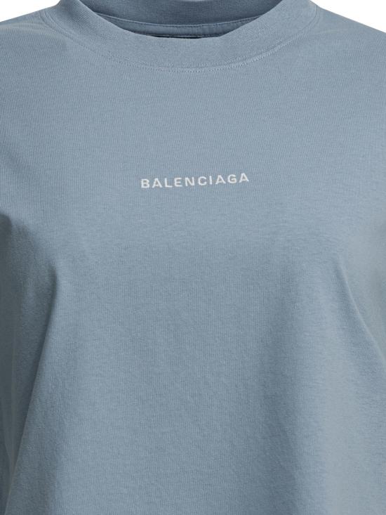 26SS 발렌시아가 반팔 티셔츠 850990TTVJ14773 Light blue - BALENCIAGA