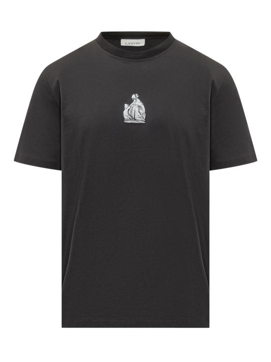 26SS 랑방 반팔 티셔츠 RMTS0012J312P26 10 BLACK