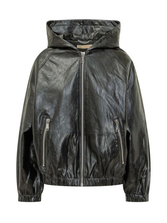 26SS 마이클 코어스 긴팔 티셔츠 MR620K5DTW 001 BLACK