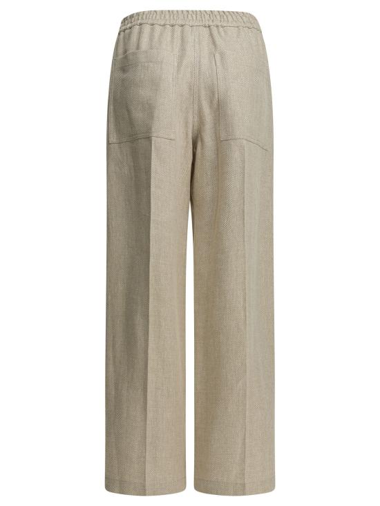 26SS 브루넬로 쿠치넬리 스트레이트 팬츠 MH528P9131C001 Beige - BRUNELLO CUCINELLI