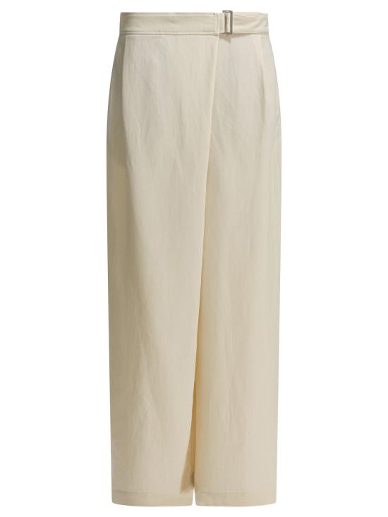 26SS 브루넬로 쿠치넬리 스트레이트 팬츠 MH126P9207C579 White