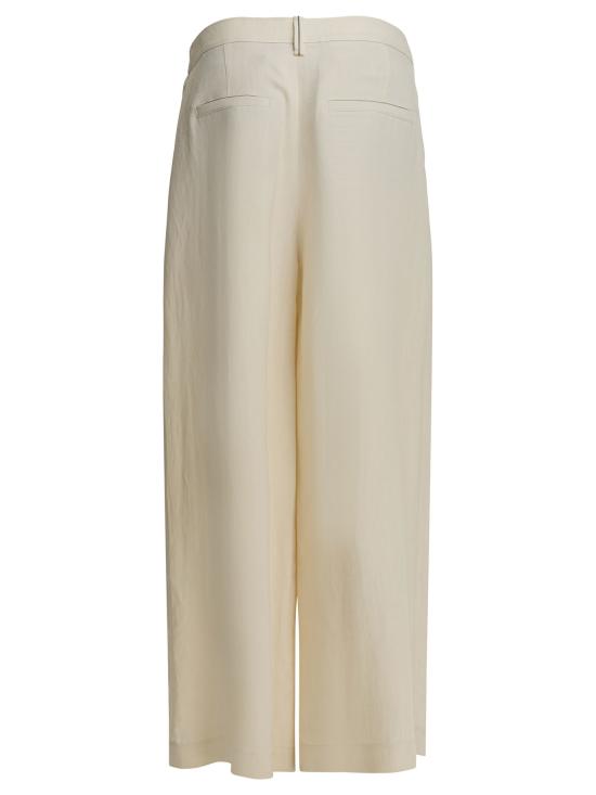 26SS 브루넬로 쿠치넬리 스트레이트 팬츠 MH126P9207C579 White - BRUNELLO CUCINELLI