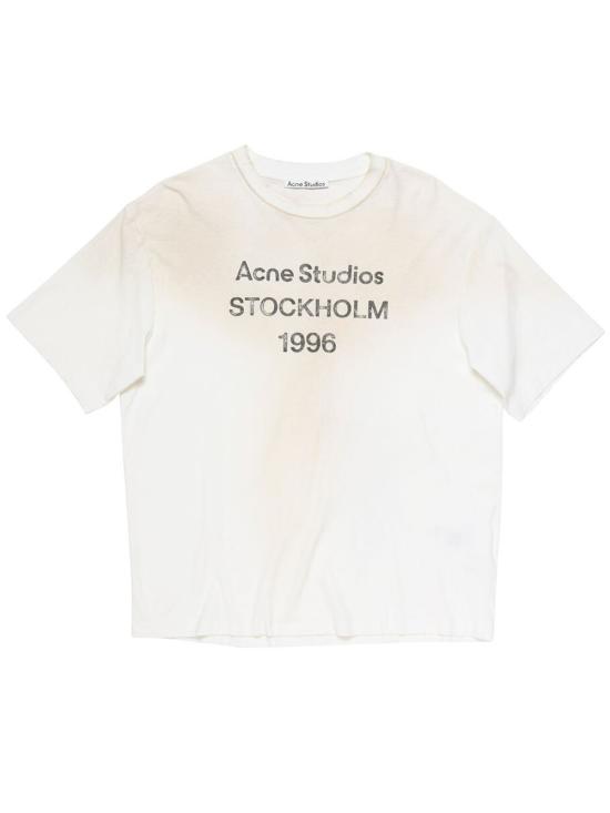 26SS 아크네 스튜디오 반팔 티셔츠 CL0196 DC6 Dusty white