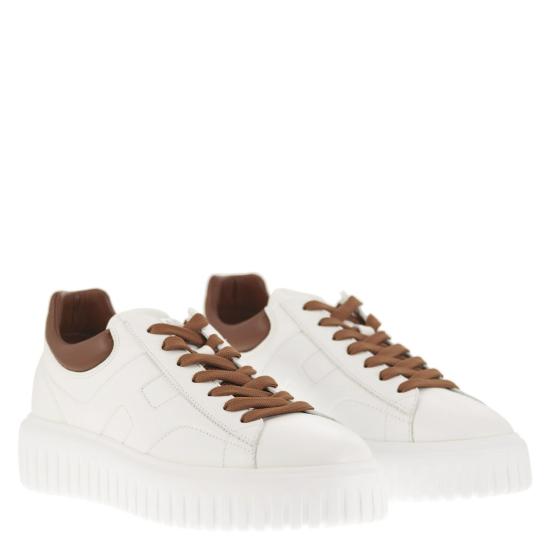 26SS 호간 H 스트라이프 스니커즈 HXM6450FC60LE9 LEATHER - HOGAN