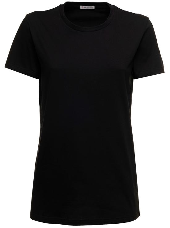 26SS 몽클레어 코튼 저지 티셔츠  8C73200V8058999 Black