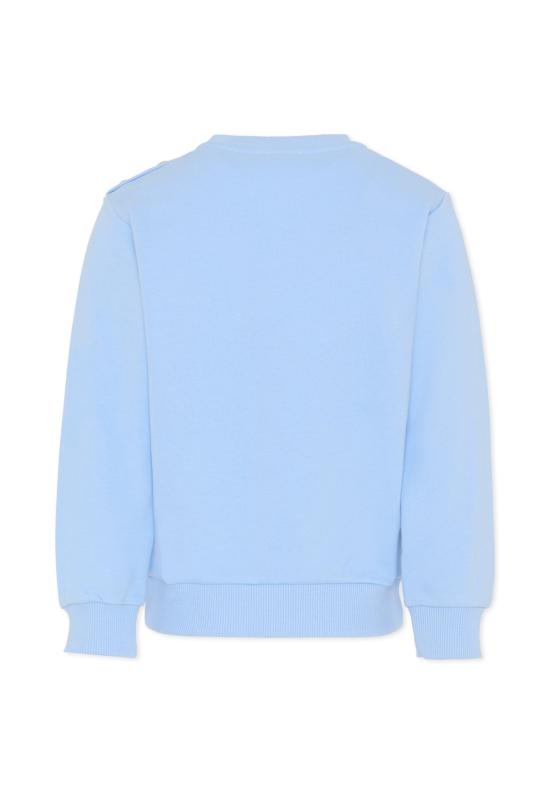 26SS [키즈] 발망 트레이닝 상의 BY4P20 Z3183 652NE LIGHT BLUE - BALMAIN