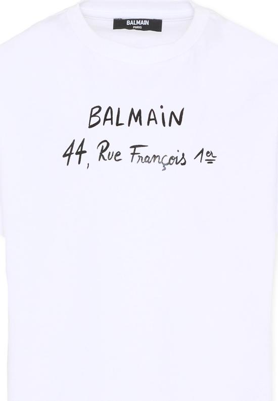 26SS [키즈] 발망 티셔츠 BY8B11 Z3672 100NE WHITE - BALMAIN