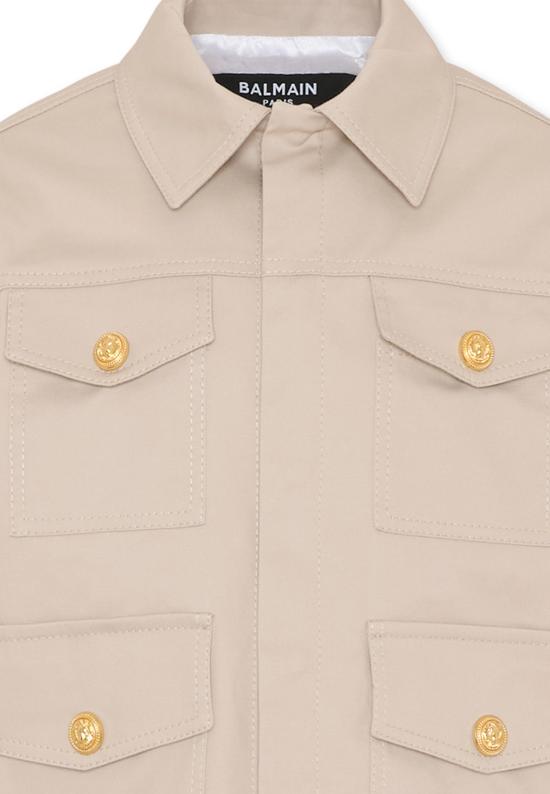 26SS [키즈] 발망 자켓 BY2P47 G0197 107 BEIGE - BALMAIN