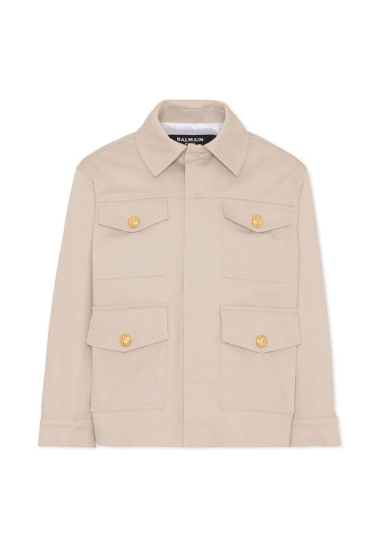 26SS [키즈] 발망 자켓 BY2P47 G0197 107 BEIGE