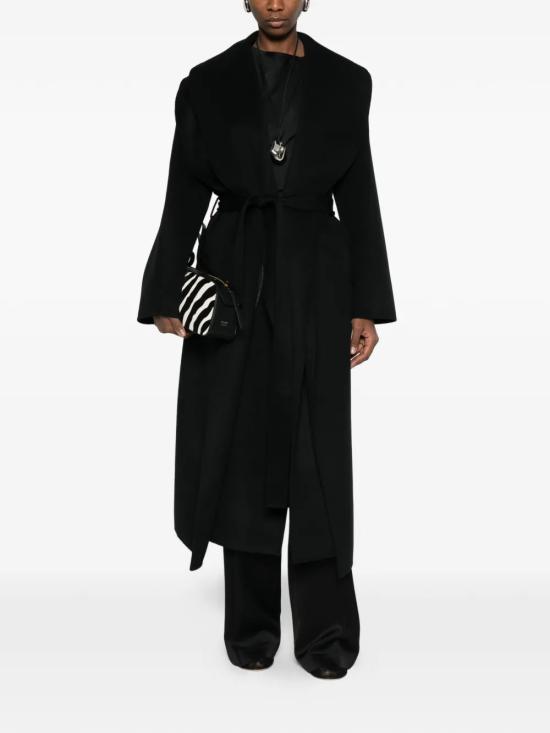 26SS 로에 코트 41610238 001 Black - ROHE