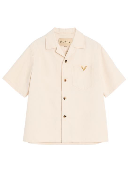 26SS 발렌티노 가라바니 반팔 셔츠 8V3DBA10B9W A03 White