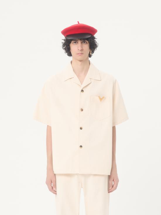 26SS 발렌티노 가라바니 반팔 셔츠 8V3DBA10B9W A03 White - VALENTINO GARAVANI