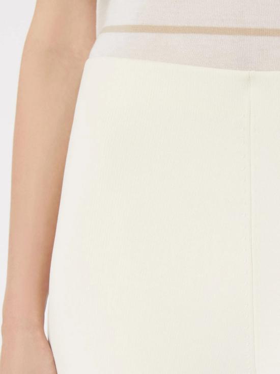 26SS 막스마라 스트레이트 팬츠 2611331018600 002 White - MAX MARA