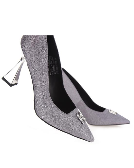  칼라거펠트 힐/펌프스 KL32013 G55 glitter ARGENTO - KARL LAGERFELD