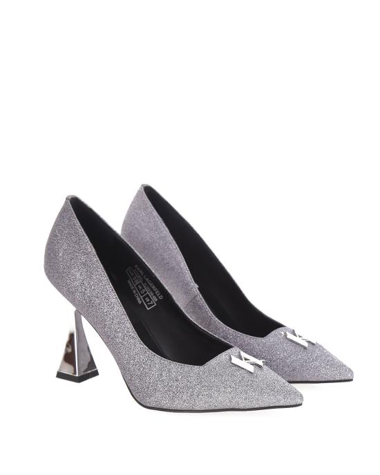  칼라거펠트 힐/펌프스 KL32013 G55 glitter ARGENTO - KARL LAGERFELD
