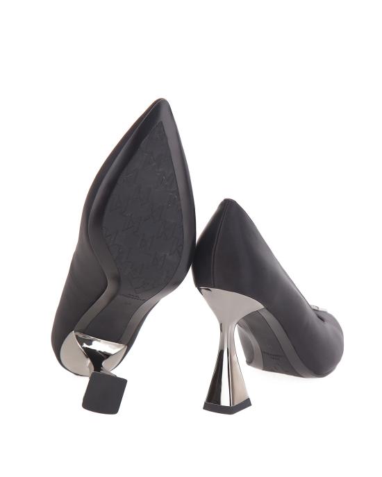  칼라거펠트 힐/펌프스 KL32013 S00 black satin textile NERO - KARL LAGERFELD