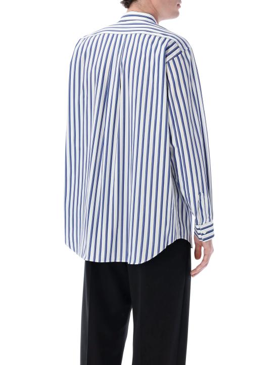 26SS 꼼데가르송 반팔 티셔츠 FZ B115 060 2 WHITE BLUE STRIPES - COMME DES GARCONS