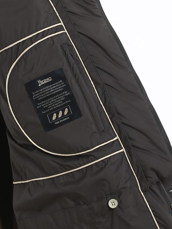  에르노 일 카포토 다운 코트 PI007ULE192889460 Dark Grey - HERNO