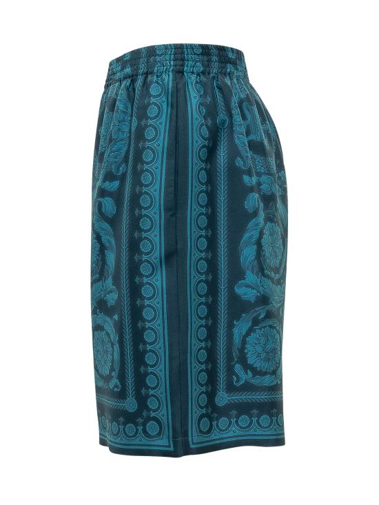 26SS 베르사체 숏팬츠 10024761A13557 5UH90 PETROL BLUE TONAL - VERSACE