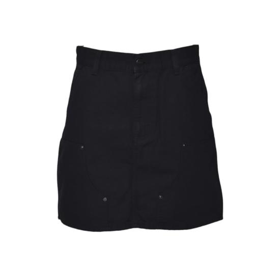 26SS 칼하트 WIP 미디 스커트 I034836 8906 Nero lavato