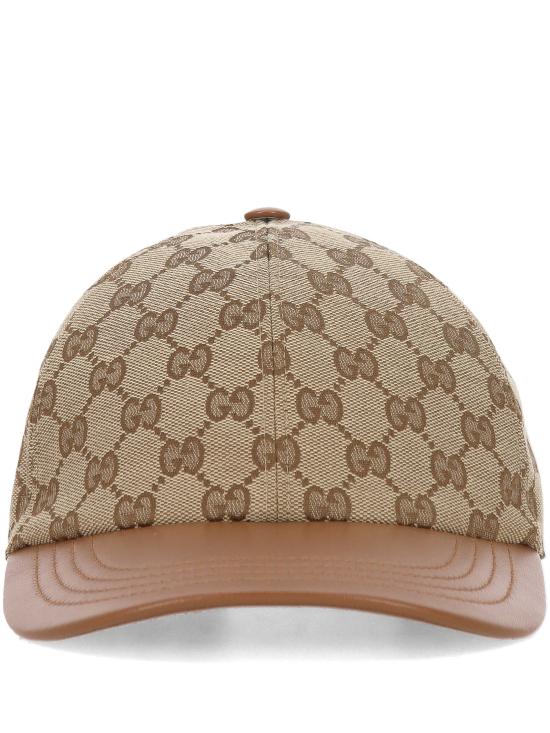 26SS 구찌 GG 캔버스 야구 모자 8477413HBFY9765 BEIGE DARK BROWN DOM
