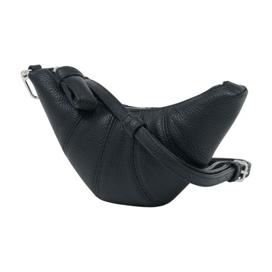 26SS 르메르 크루아상 코인 퍼스 크로스바디 소프트 그레인드 레더 SL0054 LL0018 BK999 black - LEMAIRE