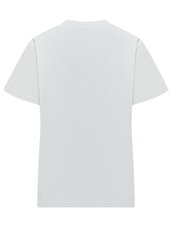 26SS 가니 웨스턴 부츠 프린트 티셔츠 A1050075 151 BRIGHT WHITE DOM - GANNI