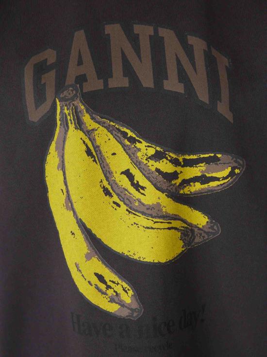 26SS 가니 바나나 그래픽 후드티셔츠 A1060025252 PHANTOM DOM - GANNI