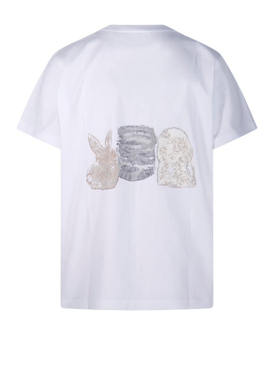 26SS 가니 반팔 티셔츠 A1050029151 BRIGHT WHITE DOM - GANNI