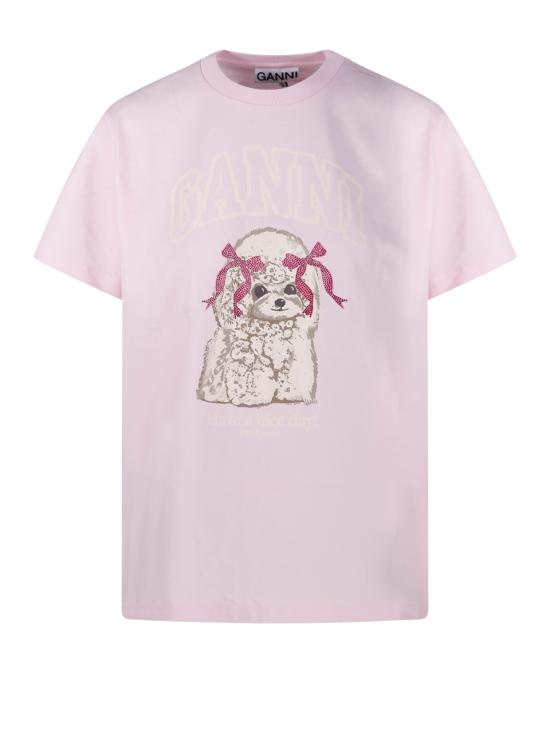 26SS 가니 푸들 티셔츠 A1050062868 CHALK PINK DOM