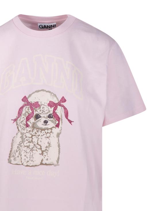 26SS 가니 푸들 티셔츠 A1050062868 CHALK PINK DOM - GANNI