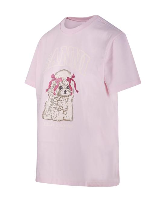 26SS 가니 푸들 티셔츠 A1050062868 CHALK PINK DOM - GANNI