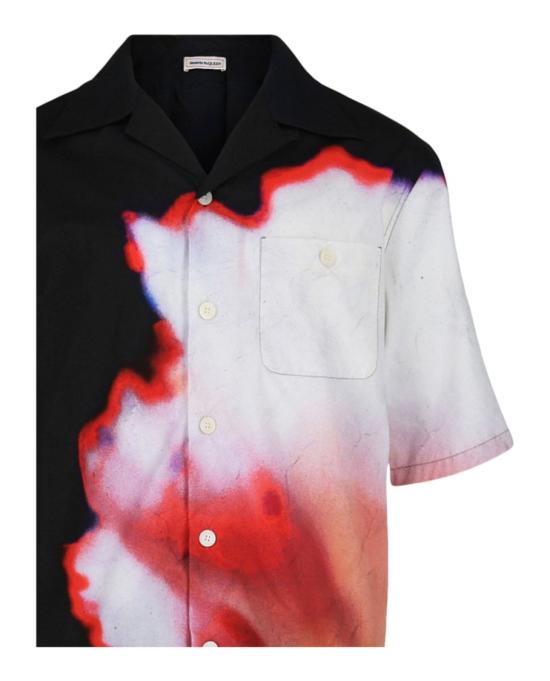  알렉산더 맥퀸 반팔 셔츠 750133 QVO31 8500 90006 15 5 Multicolor - ALEXANDER MCQUEEN