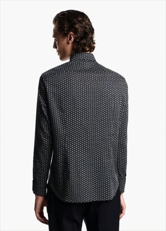 25FW 엠포리오 아르마니 긴팔 셔츠 EM001537 AF14130 FB323 Blue - EMPORIO ARMANI