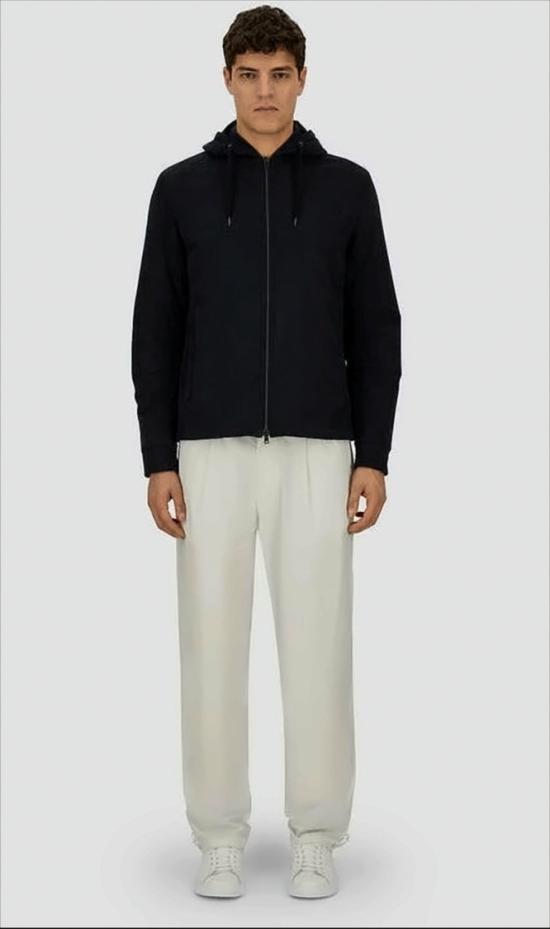 25FW 에르노 스웨이드 이펙트 리조트 자켓 GI00083UR 12729S 9200 Black - HERNO