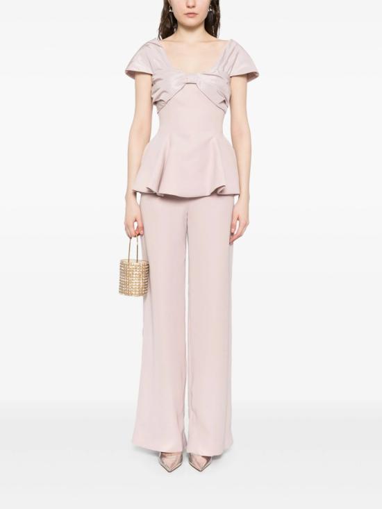  사이드 코베이시 점프수트 드레이프 보우 세트