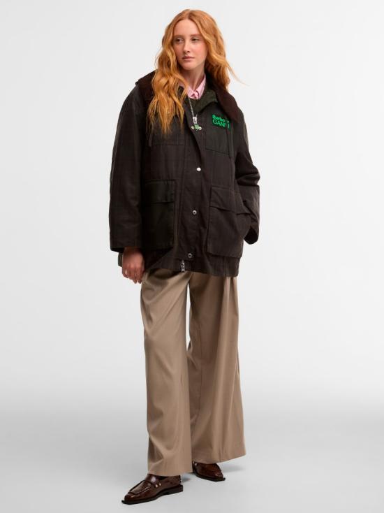 26SS 바버 X 가니 코트 263MLWX1528 Green - BARBOUR X GANNI